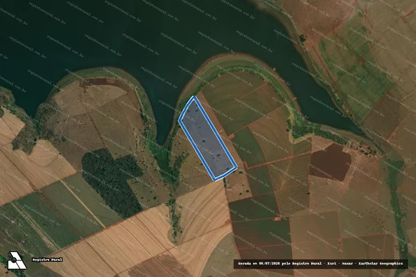 Imagem de satélite de FAZENDA MUNDIAL - GLEBA 05 em Santa Vitória - MG