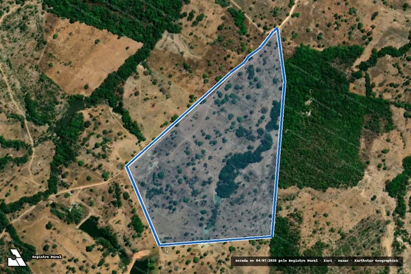 Imagem de satélite de FAZENDA BUCAINA - GLEBA - 03 e GLEBA - 02A - GLEBA 03A em Santa Terezinha de Goiás - GO