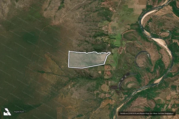 Imagem de satélite de Lote 12 Gleba 01 - Projeto de Assentamento Dois de Junho - Parte 1 em Olhos-d'Água - MG