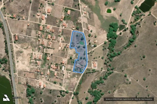 Imagem de satélite de SITIO PELONHA - Parcela 1 em Itaíba - PE