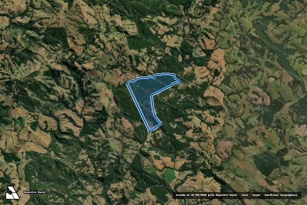 Imagem de satélite de Fazenda Três Minas - Unica em Sapopema - PR