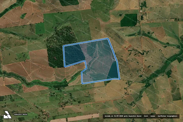 Imagem de satélite de Fazenda Santa Alcides - Gleba A em Guaraçaí - SP