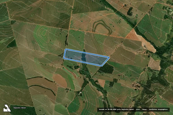 Imagem de satélite de FAZENDA BOA VISTA - GLEBA 1B - PARTE 1 em Quintana - SP