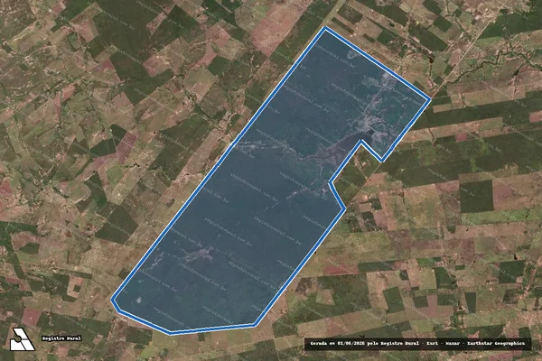 Imagem de satélite de Fazenda Baraúnas - Parte 1 em Granito - PE