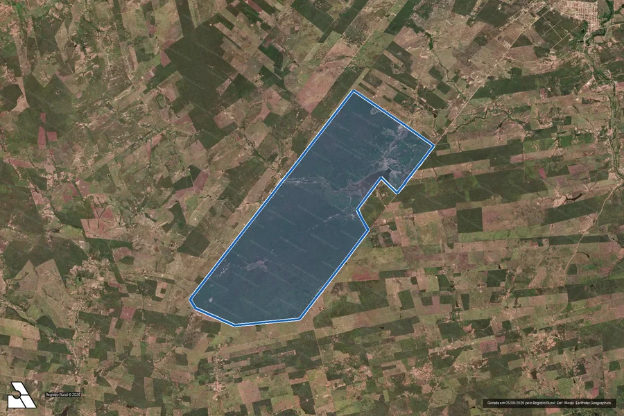 Imagem aérea do item B