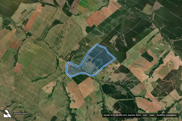 Imagem de satélite de Fazenda Boa Vista do Turvo - GLEBA 1 em Agudos - SP