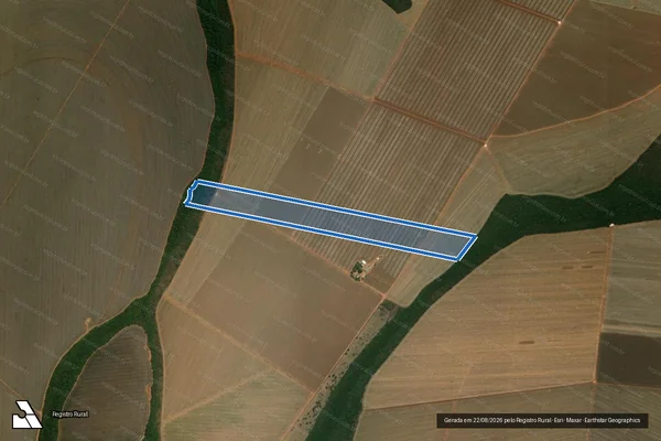 Imagem de satélite de FAZENDA CAMPO LIMPO DO JATOBÁ - DESMEMBRADA - Parte 2 em Jaciara - MT
