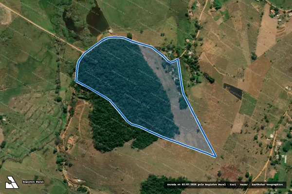 Imagem de satélite de SÍTIO RIBEIRÃO DO REDUTO - Parcela 1 em Barão de Monte Alto - MG
