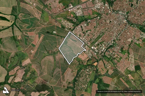 Imagem de satélite de Fazenda São José das Borboletas - ÁREA REMANESCENTE em Catanduva - SP