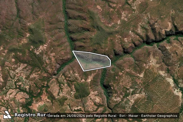 Imagem de satélite de Fazenda Paraíso - Gleba 01 em Lontra - MG
