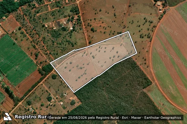 Imagem de satélite de FAZENDA SUCURIU - Area 3 em Morada Nova de Minas - MG