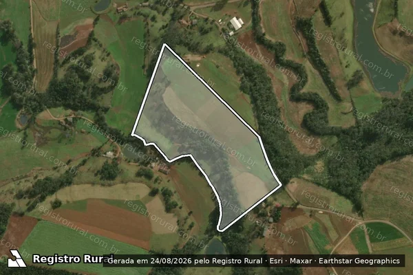Imagem de satélite de Parte do Lote Rural nº 131 - PARCELA 01 em São Miguel do Oeste - SC