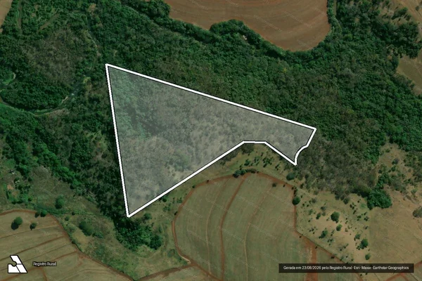 Imagem de satélite de Fazenda São Vicente da Califórnia - Gleba F - Parcela 1 em São José da Bela Vista - SP