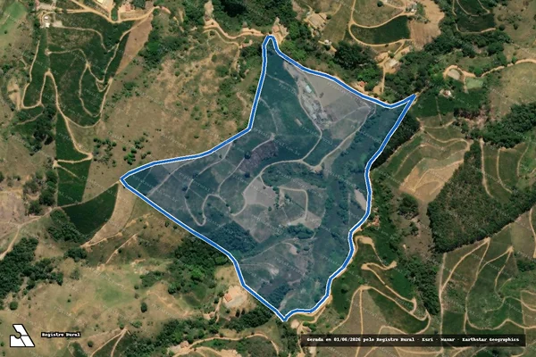 Imagem de satélite de Fazenda São Jorge - Parte 2 em Brejetuba - ES