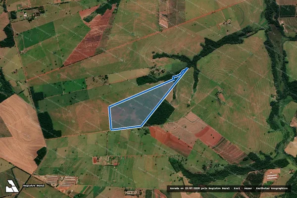 Imagem de satélite de Lote nº 95-E, da Gleba Santa Cruz - Parte 1 em Alto Paraná - PR