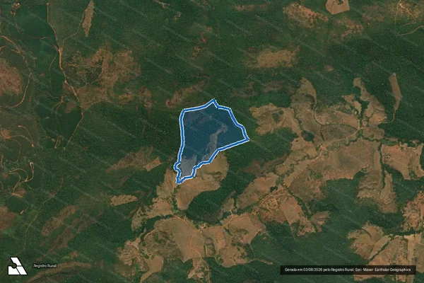 Imagem de satélite de Fazenda Cabeceira dos Marques ? Traz os Montes ? Ribeirão Santos Antônio ? Corrente ou Ribeirão - Parte 1 em Guanhães - MG