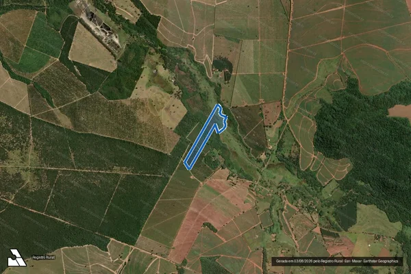 Imagem de satélite de SÍTIO CAMPO REDONDO - PARCELA 1 - SÍTIO CAMPO REDONDO - PARCELA 1 M. 2913 em Brotas - SP