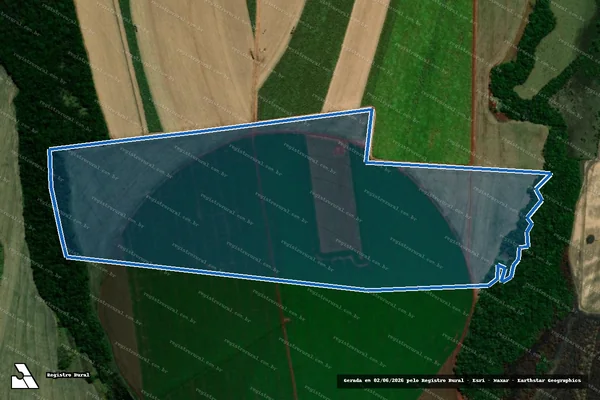 Imagem de satélite de Fazenda Hawaí - Parcela 1 em Pirajuba - MG