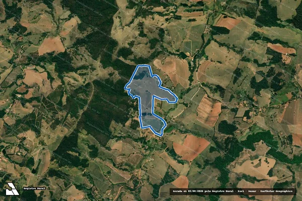 Imagem de satélite de Sítio São Pedro (Monte Sião) - Parcela 1 em Monte Sião - MG