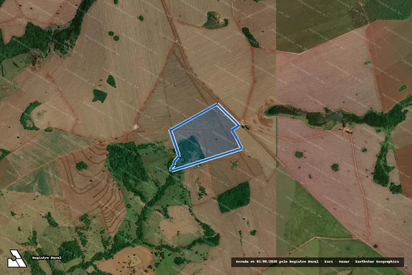 Imagem de satélite de FAZENDA BOA VISTA - Gleba 01 em Goiatuba - GO