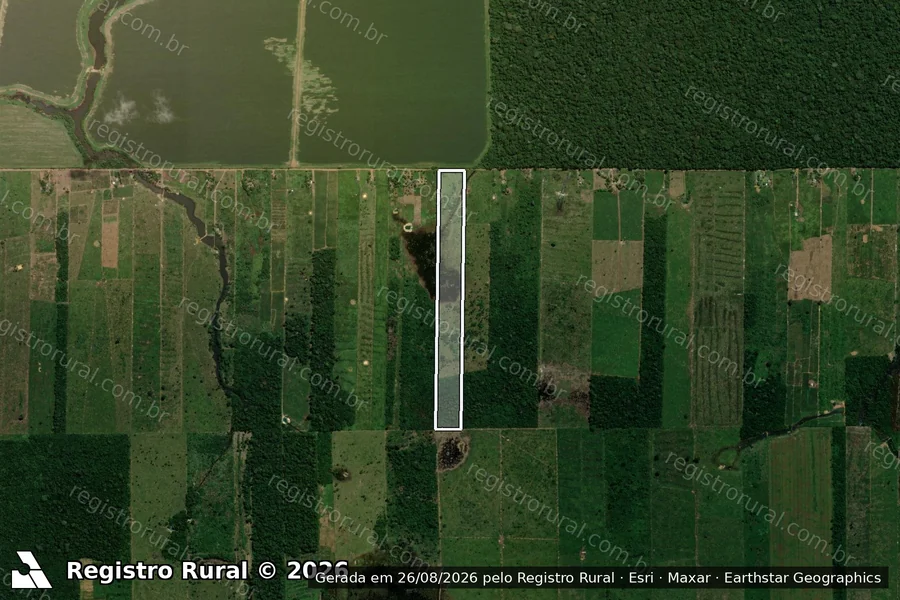 Imagem aérea do item B