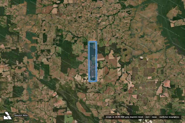 Imagem de satélite de FAZENDA SANTA ANA - Parte 1 em Nova Canaã do Norte - MT