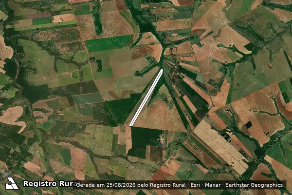 Imagem de satélite de Fazenda Graciosa - Parte 1 em Arco-Íris - SP