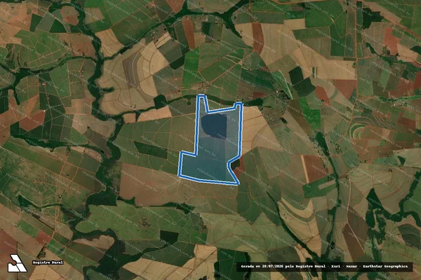 Imagem de satélite de FAZENDA SANTO ANTÔNIO - Parcela 1 em Itápolis - SP