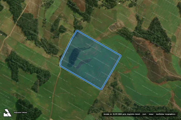 Imagem de satélite de Parte do Lote Rural Letra C - Gleba A em Guaraciaba - SC