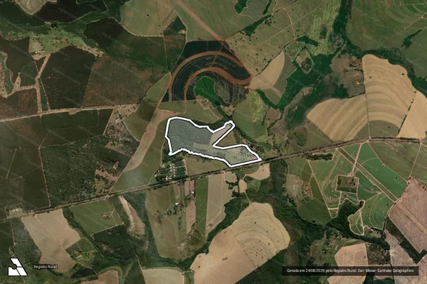 Imagem de satélite de Sítio São Benedito - Sitio São Benedito em São Simão - SP