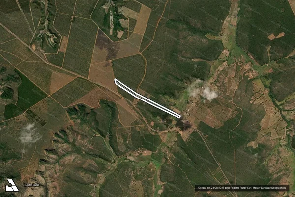 Imagem de satélite de FAZENDA SALTO  - Parte 1 em Rio Pardo de Minas - MG