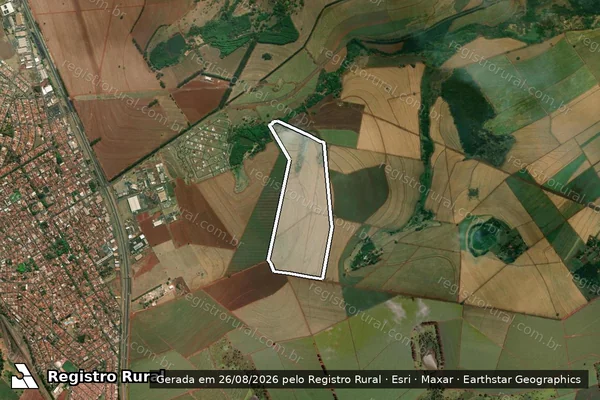 Imagem de satélite de Fazenda Santa Fé - PARTE 1 em Cravinhos - SP