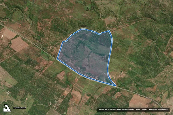 Imagem de satélite de PROJETO DE ASSENTAMENTO NOVO MULUNGU em Canindé de São Francisco - SE