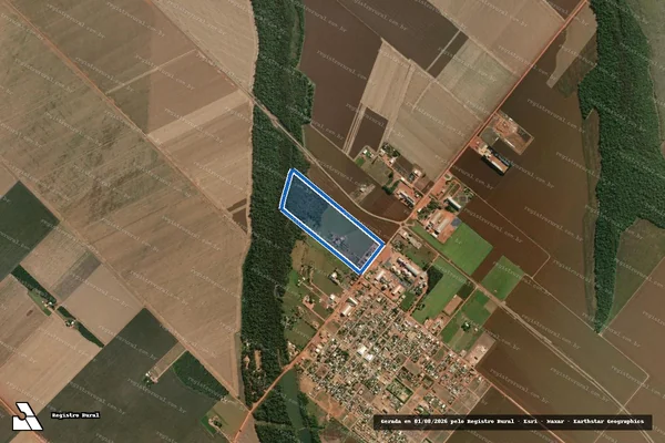 Imagem de satélite de FAZENDA JURITI II - Posse INTERMAT TER-2023-15536 em Sorriso - MT
