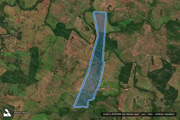 Imagem de satélite de FAZENDA  PENEDO - PARCELA 02 em Formosa da Serra Negra - MA
