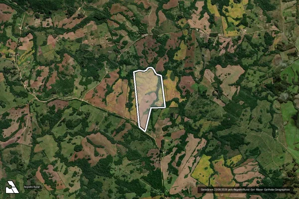 Imagem de satélite de ÁREA DE ILDO VENZKE - Parte 1 em Canguçu - RS