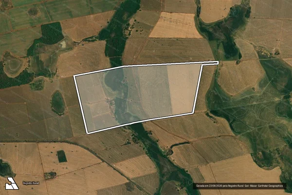 Imagem de satélite de FAZENDA CÓRREGO DA LAGOA - Gleba 02 em Ipiaçu - MG