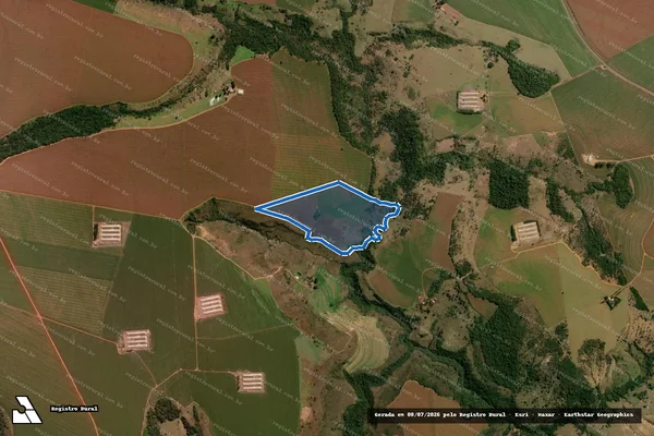 Imagem de satélite de Fazenda Rio Verde e Flores do Rio Verde, L.D. Rio Verde, Bambu e Agua Emendada - GLEBA-01 em Portelândia - GO