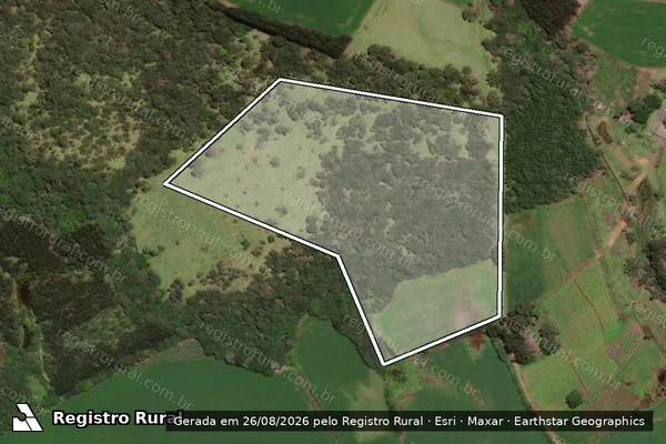 Imagem de satélite de SITIO ATERRADO ALTO - Lote PARTE 2 em Papanduva - SC