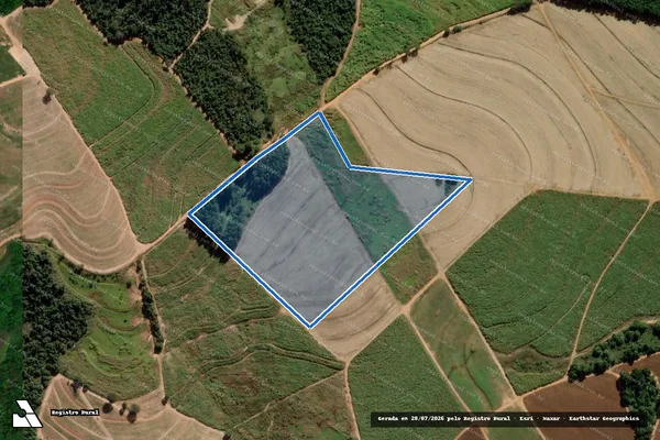 Imagem de satélite de "ÁREA DE TERRAS" ENCRAVADA NA FAZENDA SERRINHA - "ÁREA DE TERRAS" ENCRAVADA NA FAZENDA SERRINHA em Taquaritinga - SP