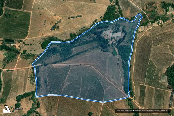 Imagem de satélite de FAZENDA SANTA MARTA - SANTA MARTA em Boa Esperança - MG