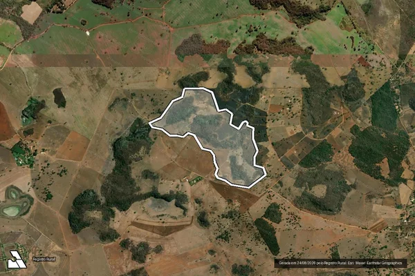 Imagem de satélite de Gleba 07 - Fazenda Santo Antônio da Cerca Grande - Gleba 73 em Matozinhos - MG