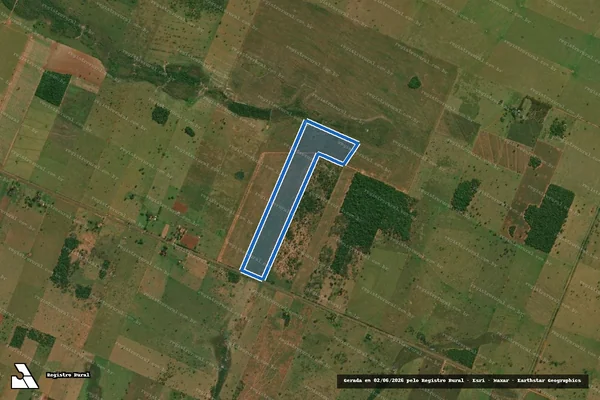 Imagem de satélite de Fazenda Uirapurú - PARTE 04 em Deodápolis - MS