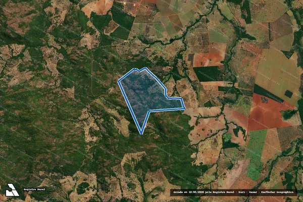 Imagem de satélite de Fazenda Progresso em Jaupaci - GO