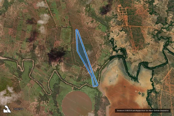 Imagem de satélite de FAZENDA SÃO VICENTE DA DIREITA - Gleba 05 em Buritis - MG