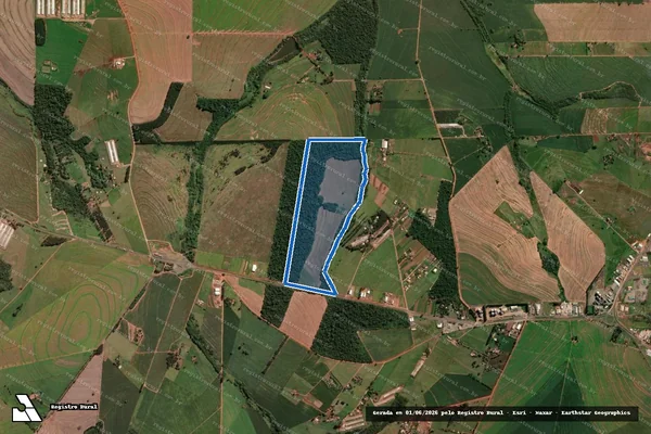 Imagem de satélite de LOTES DE TERRAS SOB N 261-REM/A em Astorga - PR