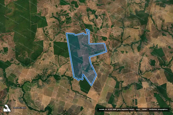 Imagem de satélite de FAZENDA  BAIÃO / 001 em São Miguel do Araguaia - GO