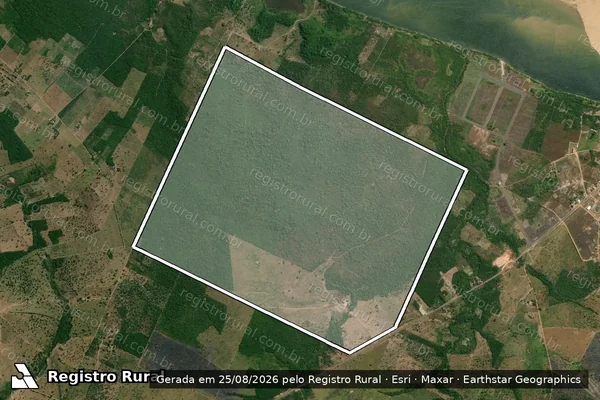 Imagem de satélite de FAZENDA CRUZEIRO - LOTE 386 - LOTEAMENTO PRAIA CHATA-PARTE I - Gleba I em Augustinópolis - TO