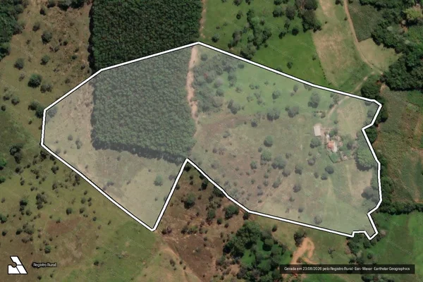 Imagem de satélite de Sítio Agrelo e Grota da Mamona - Gleba 04 em Itaguara - MG