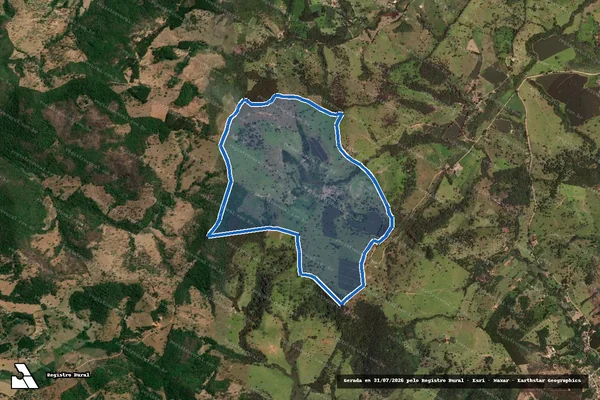 Imagem de satélite de FAZENDA GROTA DAS MOÇAS - Parte 1 em Itaúna - MG